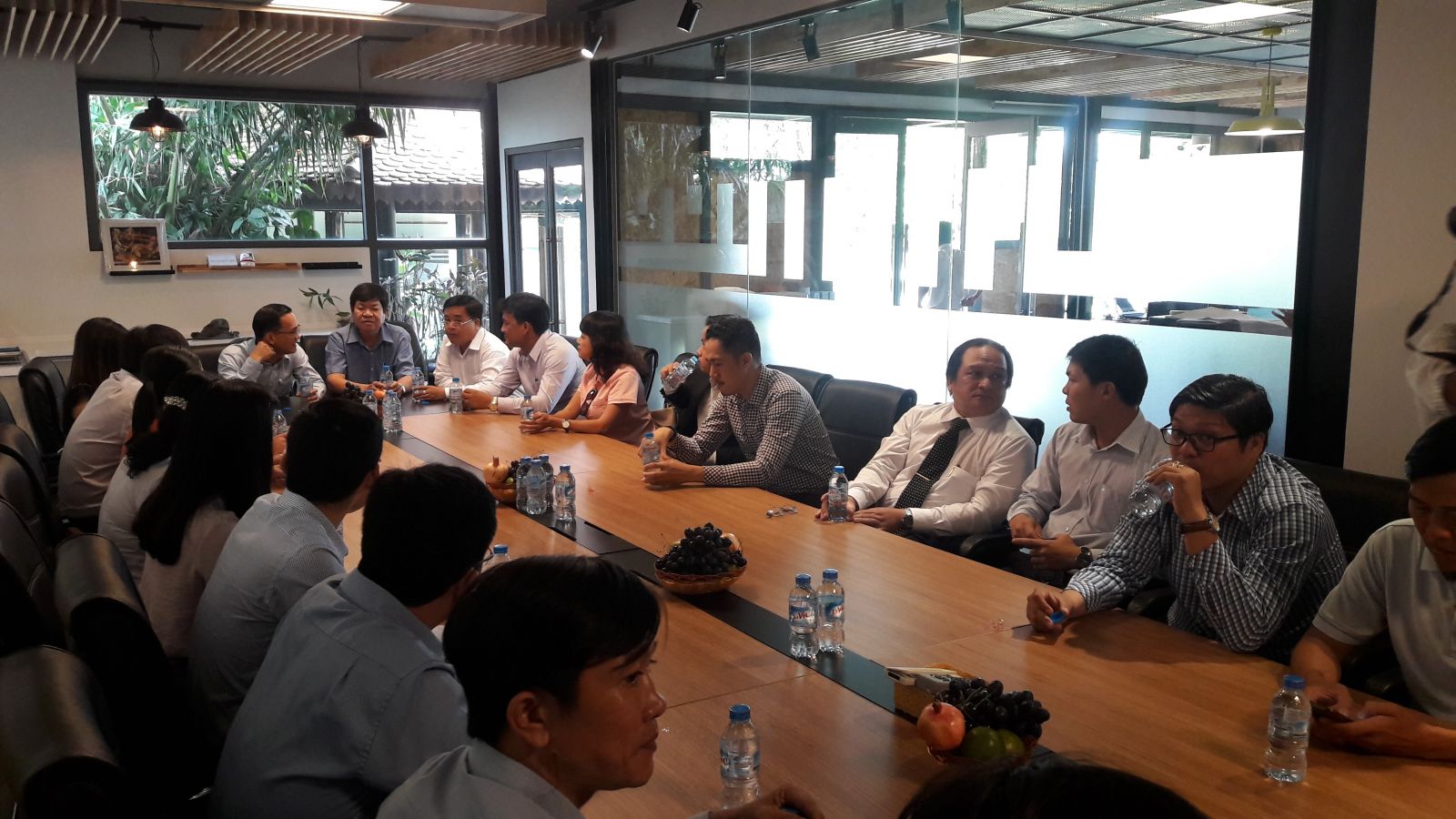 CHI HỘI DNT BẾN LỨC GIAO LƯU CÁC DN TẠI HUYỆN ĐỨC HÒA