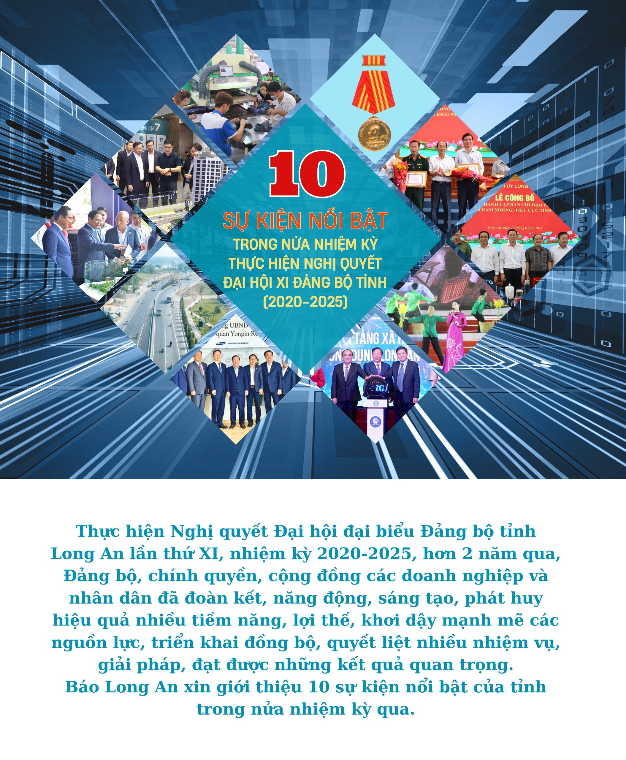 10 Sự kiện nổi bật trong nửa nhiệm kỳ thực hiện Nghị quyết Đại hội XI Đảng bộ tỉnh ( 2020 - 2025)