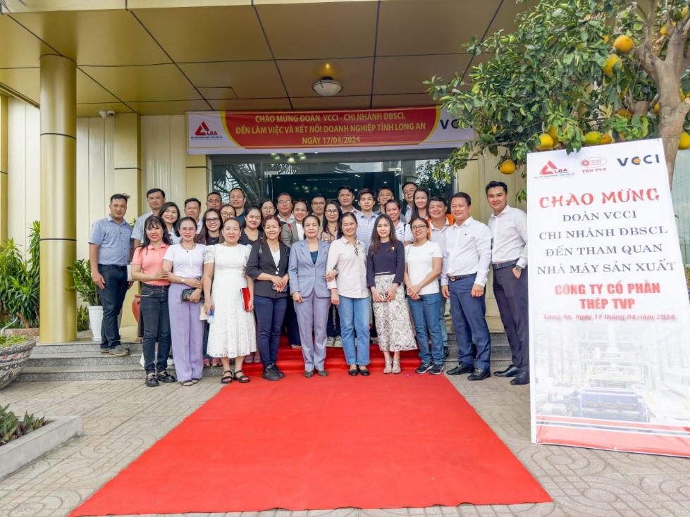 Đoàn VCCI Chi nhánh ĐBSCL đến làm việc và kết nối với DN tỉnh Long An