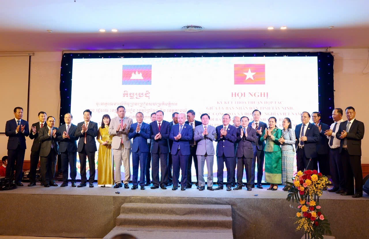 Hiệp Hội Doanh Nghiệp Tỉnh Tây Ninh tham dự họp mặt hữu nghị Việt Nam – Campuchia mừng Xuân Bính Ngọ 2026